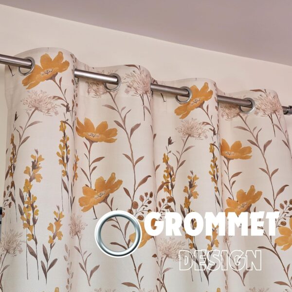Tramb Printed Polyester Curtains: Elegant Sound-Resistant Privacy for Your Home - Image 4
