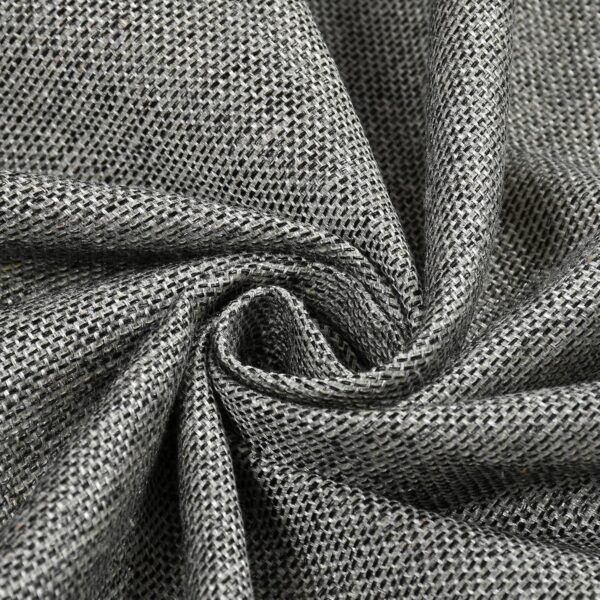 Stylish Blackish-Gray Jute Curtains for Doors and Windows - 7 Feet Long - Image 8