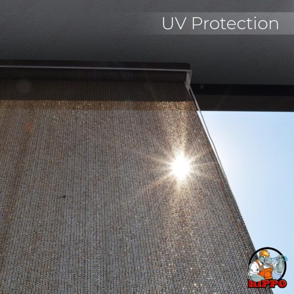 Outdoor HIPPO Roller Blinds: 95% UV Protection & Air Flow Design - Image 6