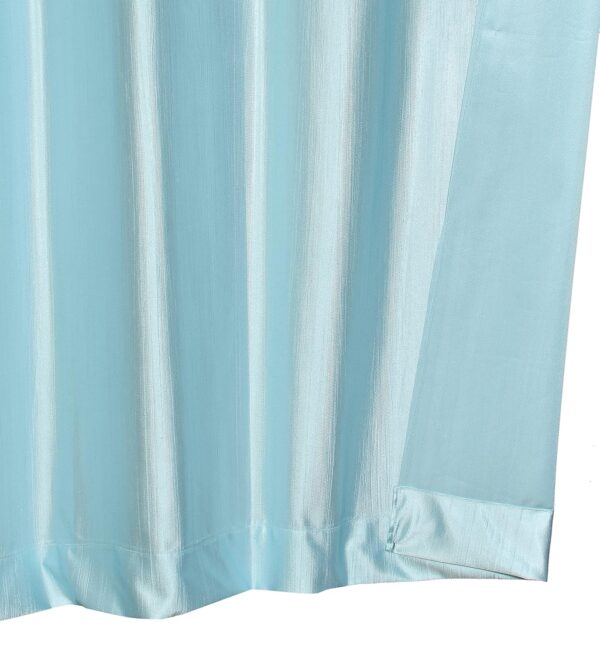 Sky Blue Insulated Grommet Curtains for Bedroom and Living Room Decor - Image 4