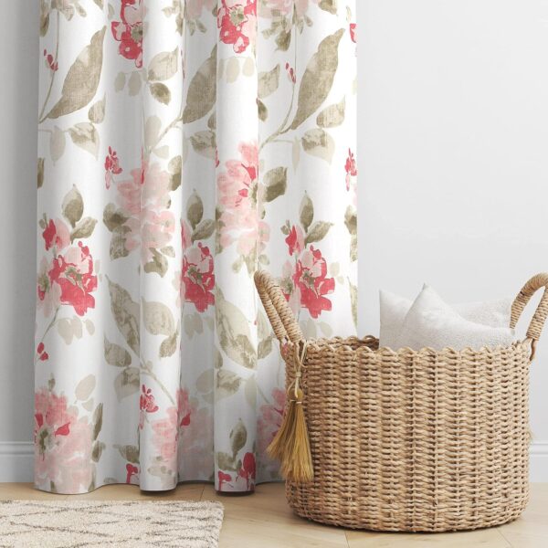 Floral Printed 100% Cotton Curtains for Living Room and Bedroom Decor - Image 3