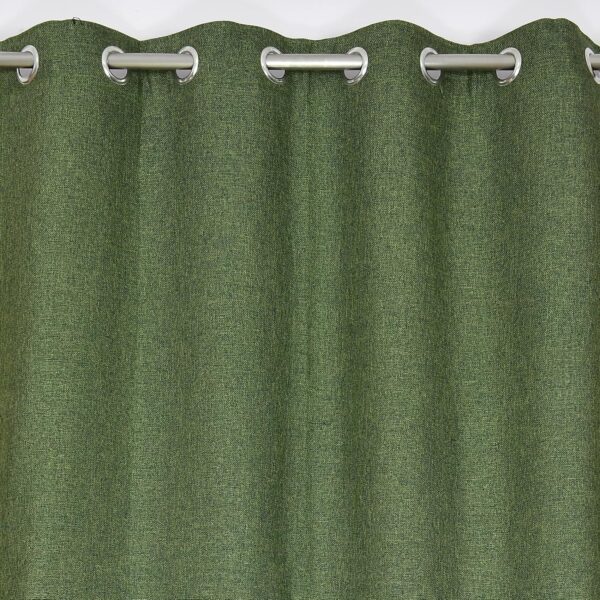 Stylish 7 Feet Jute Curtains for Doors and Windows - Hypoallergenic Green Parda - Image 5