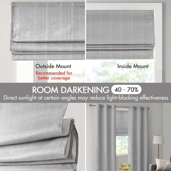 Galen Cordless Roman Shades: Stylish, Energy-Efficient Window Treats for Any Room - Image 3