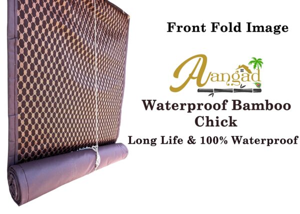 AANGAD Waterproof Bamboo Roller Blinds: Perfect for Home, Office, and Outdoors - Image 3