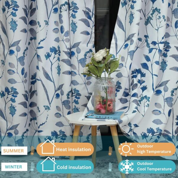 Tramb Printed Polyester Curtains for Privacy, Noise Reduction, and Thermal Comfort - Image 3