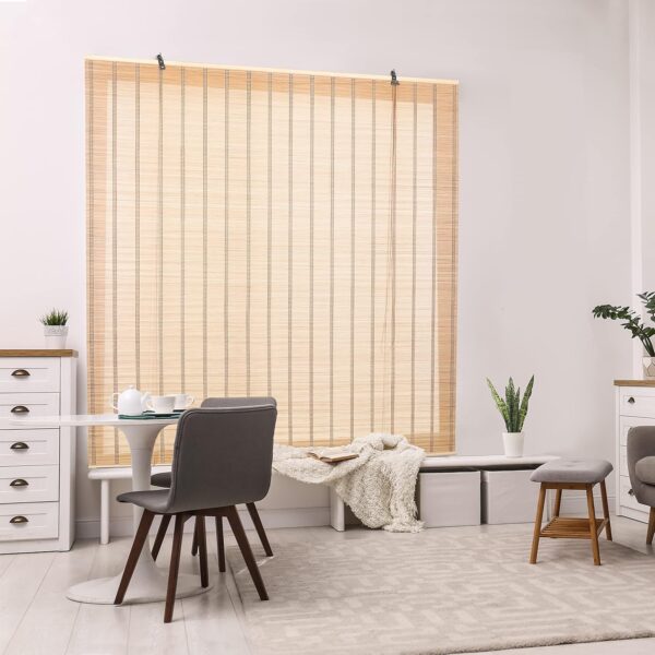 Bamboo Curtains for Windows - Stylish Roll-Up Shades for Sunlight Protection - Image 9