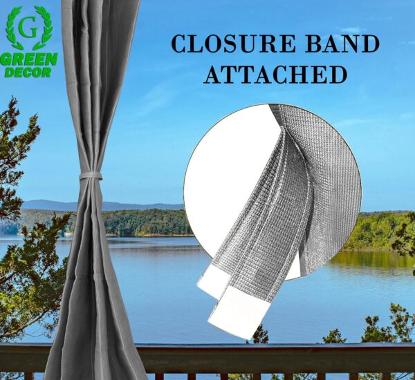 Premium Grey HDPE Balcony Curtains for Sun Blockage and UV Protection - Image 4