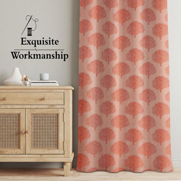 Elegant 8-Foot Opaque Curtains for Doors and Big Windows in Orange - Image 7