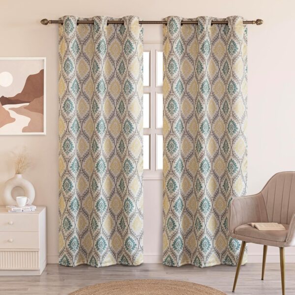 Homemonde Blackout Curtains: Stylish 80% Room Darkening Panels for Doors - Image 2