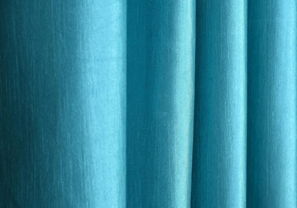 Premium Aqua Polyester Crush Curtains for Doors - 7 Feet Long - Image 4