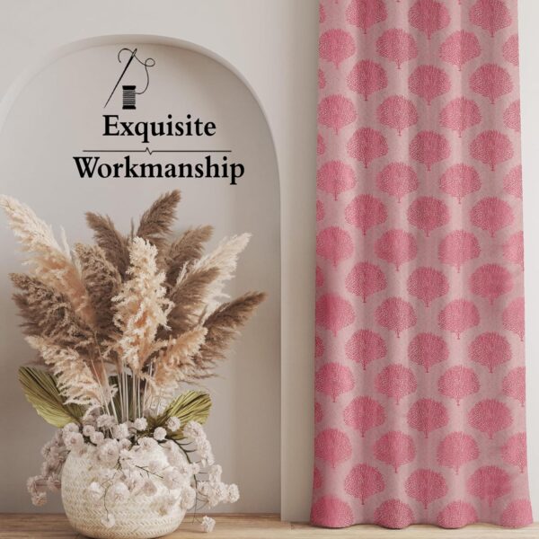 Premium Pink 5ft Window Curtains for Home Office and Living Room Decor - Image 7