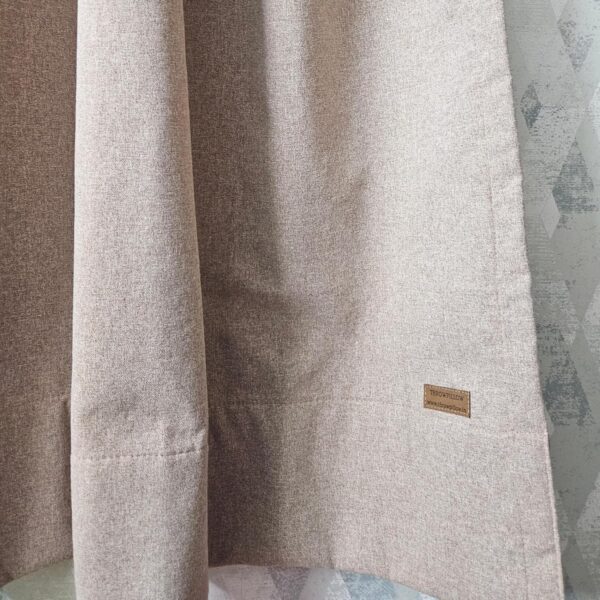 Elegant Sand Beige Pinch Pleat Curtains Set for Stylish Home Decor - Image 9