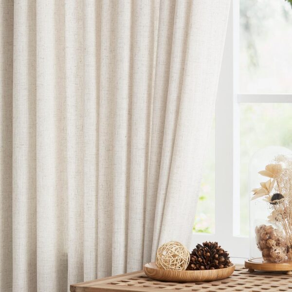 Elegant Light Filtering Pinch Pleated Curtains for Living Room and Bedroom - Image 2