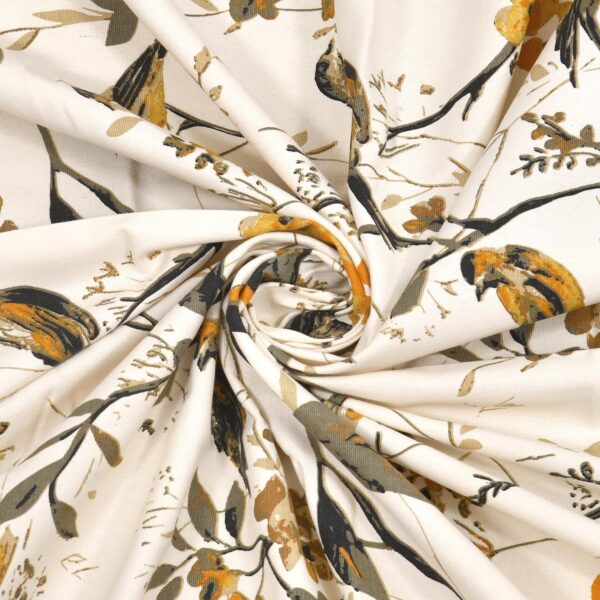 Bird Printed Semi Sheer Curtains for Elegant Living Room Decor - Image 4