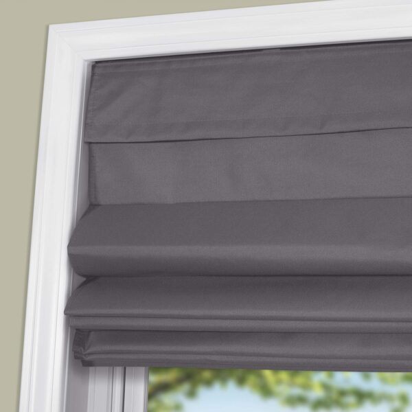 Arlo Blinds Graphite Thermal Roman Shades: Cordless, Room Darkening, Stylish Solution - Image 3