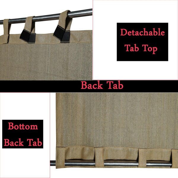 Beige Black HDPE Curtains - 85-90% Sun Block & UV Protection - Image 2