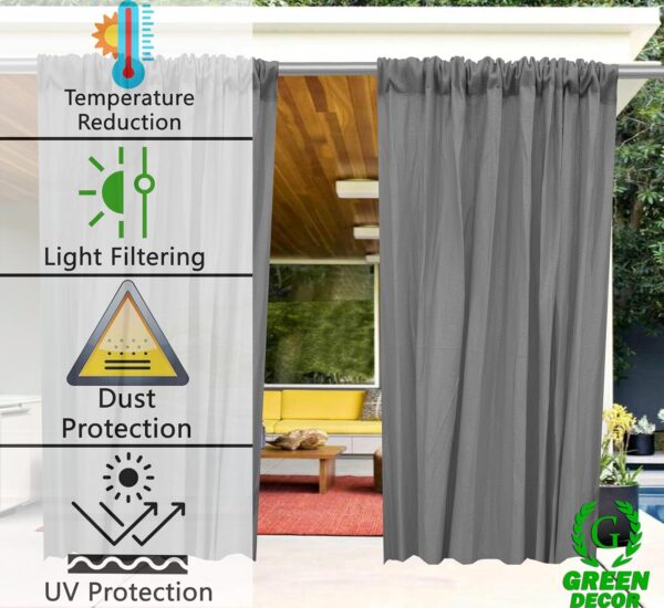 Premium Grey HDPE Balcony Curtains for Sun Blockage and UV Protection - Image 6