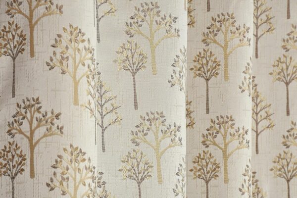 Premium Room Darkening Tree Curtains - 7 Feet Jacquard Fabric Set of 2 - Image 5