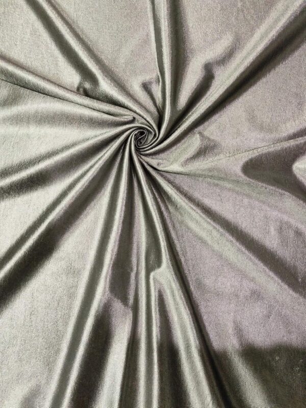 Elegant Grey Grommet Door Curtains - 7 Feet, 2 Piece Set for Home Decor - Image 2