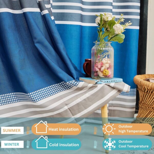 Tramb Printed Polyester Curtains: Stylish Privacy and Noise Reduction for Your Home - Image 3