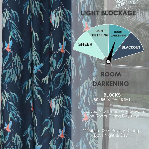 Tramb Printed Polyester Curtains: Stylish Privacy and Noise Reduction for Your Home - Image 6