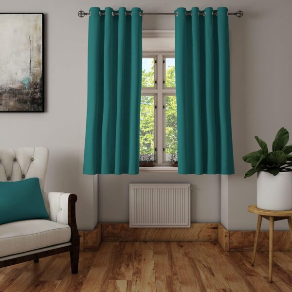 Stylish Azul Blue Window Curtain Panel for Living Room and Bedroom Decor - Image 3