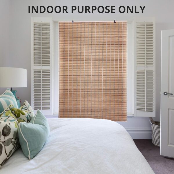 Bamboo Roll-Up Curtain: Privacy, Sun Protection for Windows and Doors - Image 7