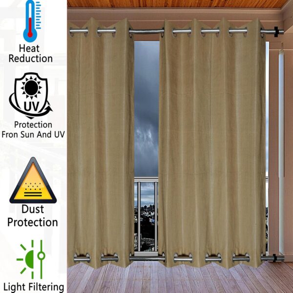 HDPE Balcony Curtains: 85-90% Sun Blockage & UV Protection for Outdoor Use - Image 6