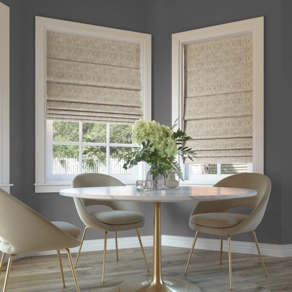 Stylish Total Blackout Cordless Roman Shade in Beige - 27" x 64" - Image 7