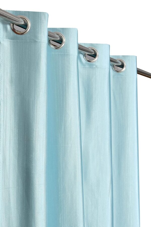 Sky Blue Insulated Grommet Curtains for Bedroom and Living Room Decor - Image 6