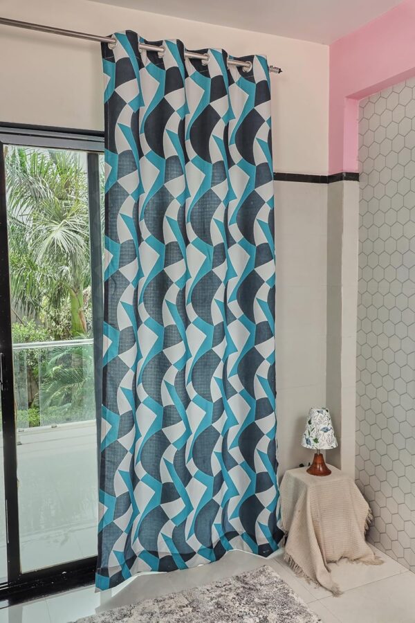 Tramb Printed Polyester Curtains: Stylish Privacy with Noise Reduction and Thermal Resistance - Image 2