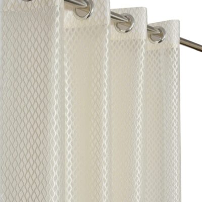 9Ft Eyelet Door Curtains for Living Room | Washable Polyester Set of 2