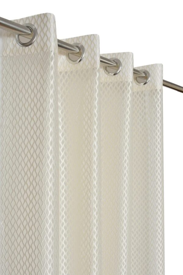 9Ft Eyelet Door Curtains for Living Room | Washable Polyester Set of 2