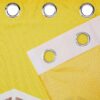 Stylish Solimo Polyester Striped Window Curtains - Light-Filtering Yellow Panels - Image 5