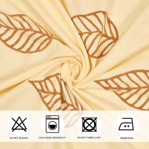 Elegant Cotton Curtains Set of 2 for Light Protection and Home Decor - Image 4