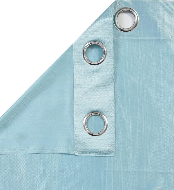 Sky Blue Insulated Grommet Curtains for Bedroom and Living Room Decor - Image 7