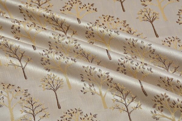 Premium Room Darkening Tree Curtains - 7 Feet Jacquard Fabric Set of 2 - Image 6