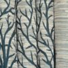 Elegant Aqua Jute Blackout Curtains for Doors - 2 Piece Set, 7 Feet - Image 2