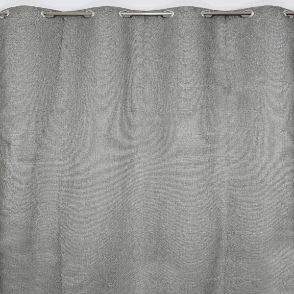 Stylish Blackish-Gray Jute Curtains for Doors and Windows - 7 Feet Long - Image 5