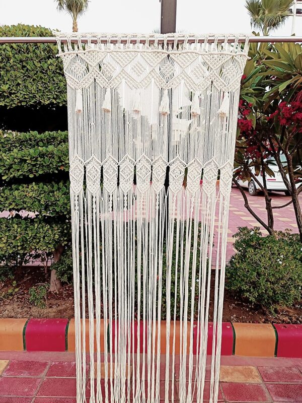 Handwoven Macrame Curtain for Boho Decor, Wedding Backdrop, Room Divider - Image 5
