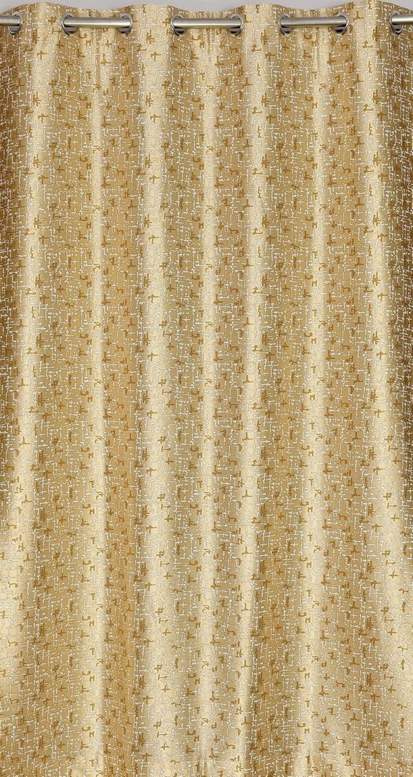 Stylish Beige Polyester Blackout Curtains for Bedroom and Living Room Decor - Image 3