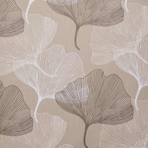 Stylish Solimo Cotton Door Curtains - 7ft Dark Beige Leaves Design Set - Image 7