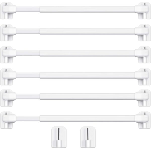 Adjustable Extendable Curtain Rods for Home and Bathroom - 15.7-27.5 Inch