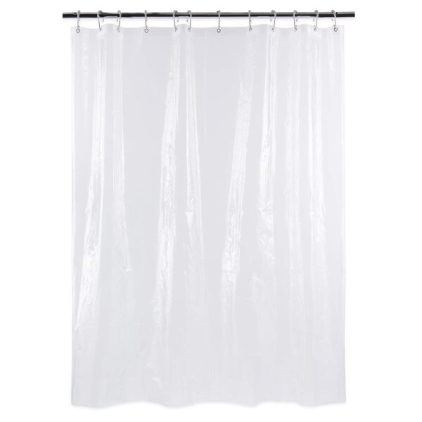 Antibacterial 72x72 PVC Shower Curtain Liner: Waterproof, Mildew Resistant Protection