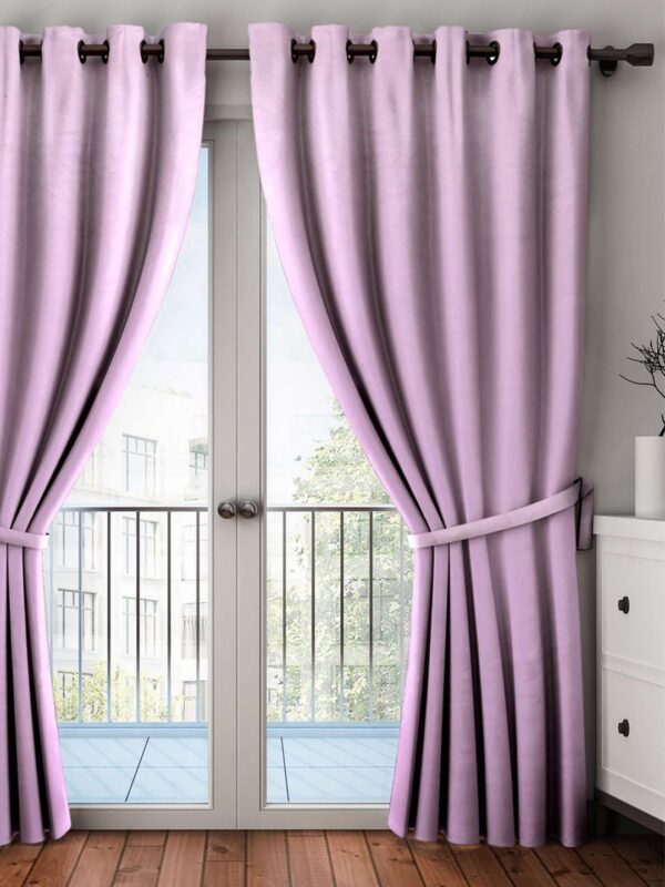 BIANCA Satin Blackout Curtain: Soundproof, Light Blocking, 7.5 Feet Long