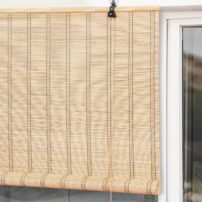 Bamboo Curtains for Windows – Stylish Roll-Up Shades for Sunlight Protection