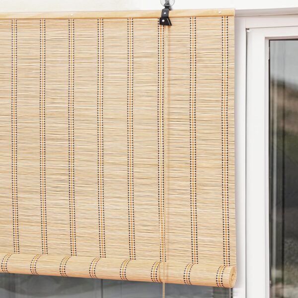 Bamboo Curtains for Windows - Stylish Roll-Up Shades for Sunlight Protection