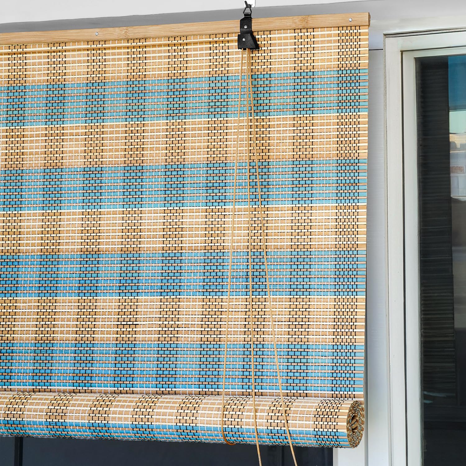 Bamboo Roll-Up Curtains: Perfect Sunlight and Dust Protection for Your Windows