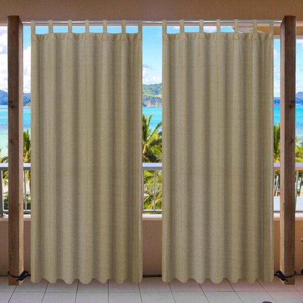 Beige Black HDPE Curtains - 85-90% Sun Block & UV Protection