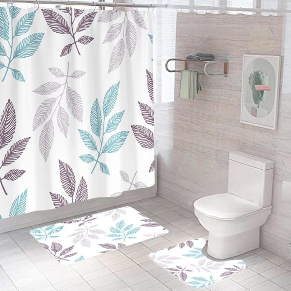 Better Home 3-Piece Bathroom Accessories Set: Shower Curtain and Mats